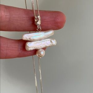 Pearl and Sterling Silver Necklace